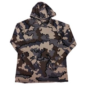 KUIU Gila Long Sleeve Hoodie Shirt Lightweight Green Camo XL